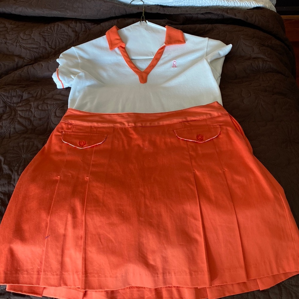 Lady Hagen golf outfit.